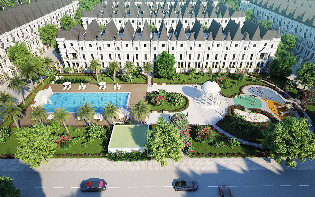 Green Center Villas là một trong ba phân khu thuộc dự án The Lotus Center của chủ đầu tư Vimefulland