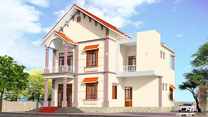Màu sơn phải phù hợp với kiến trúc của ngôi nhà