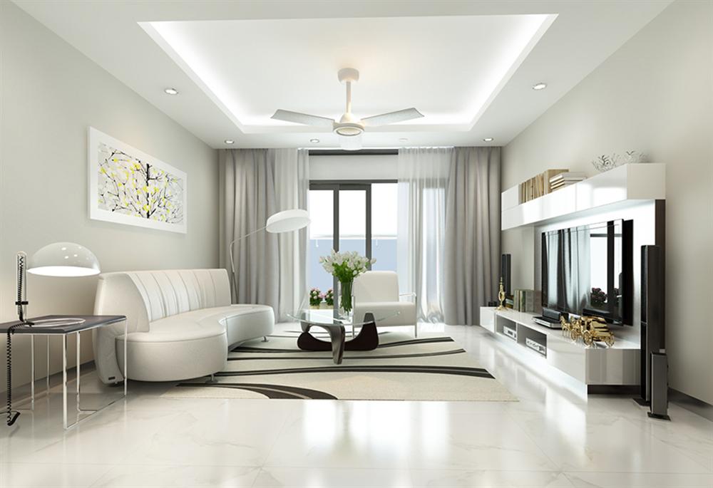Thiết kế phòng khách đẹp phong cách hiện đại thể hiện được sự tinh tế