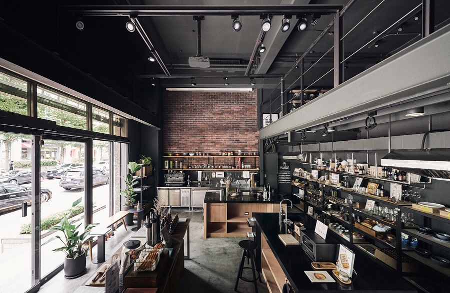 Thiết kế quán cafe phong cách công nghiệp thể hiện được sự phá cách